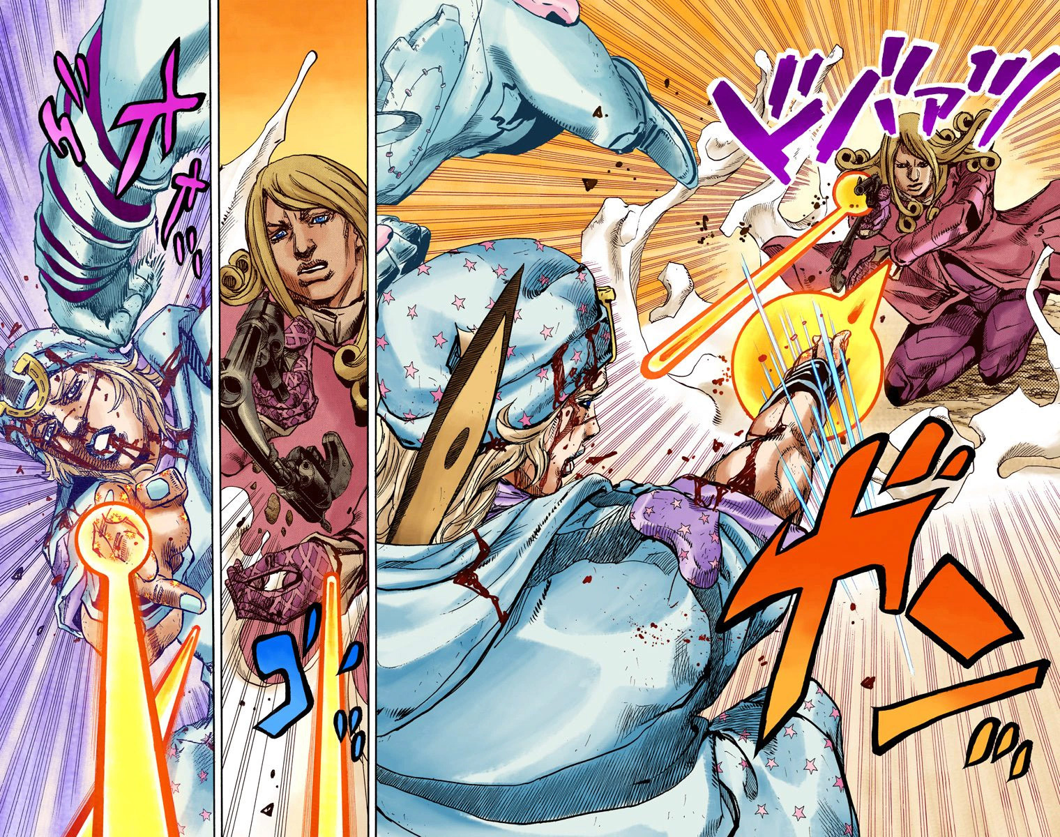 Read JoJo_s Bizarre Adventure Part 7 Steel Ball Run Official Colored FR Manga Online