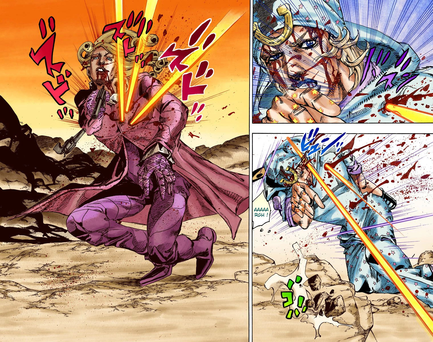 Read JoJo_s Bizarre Adventure Part 7 Steel Ball Run Official Colored FR Manga Online