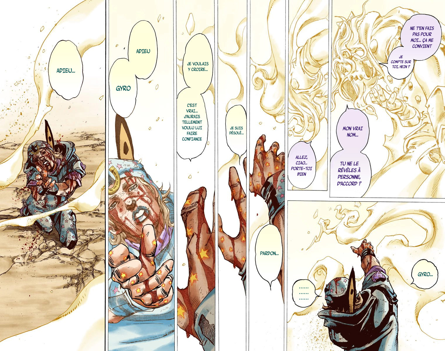 Read JoJo_s Bizarre Adventure Part 7 Steel Ball Run Official Colored FR Manga Online