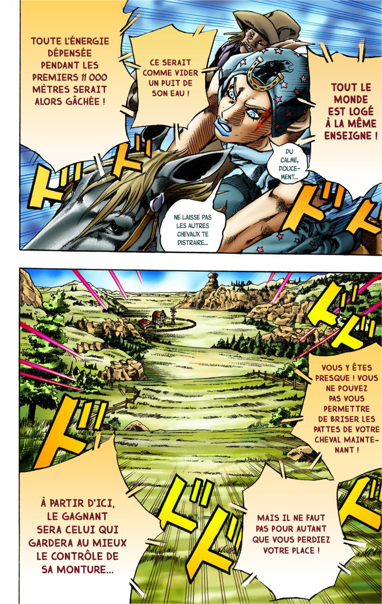 Read JoJo_s Bizarre Adventure Part 7 Steel Ball Run Official Colored FR Manga Online