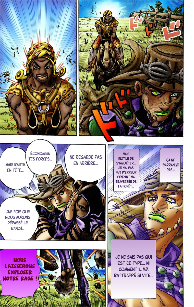 Read JoJo_s Bizarre Adventure Part 7 Steel Ball Run Official Colored FR Manga Online