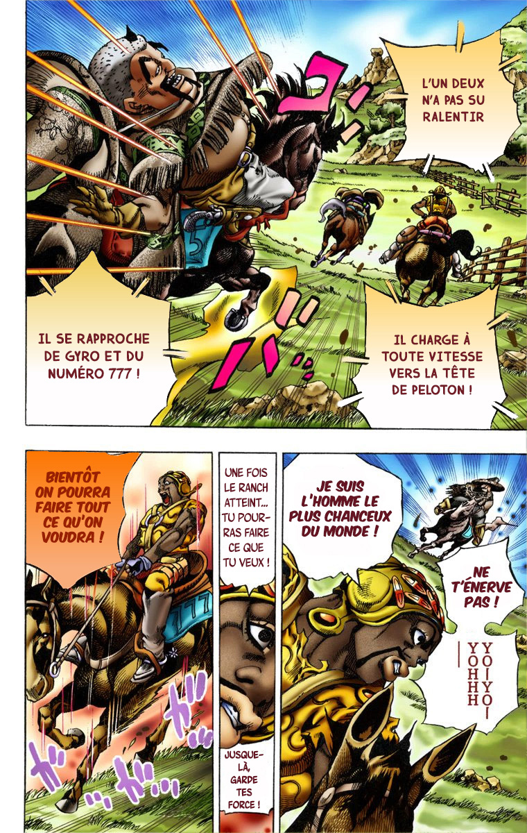 Read JoJo_s Bizarre Adventure Part 7 Steel Ball Run Official Colored FR Manga Online