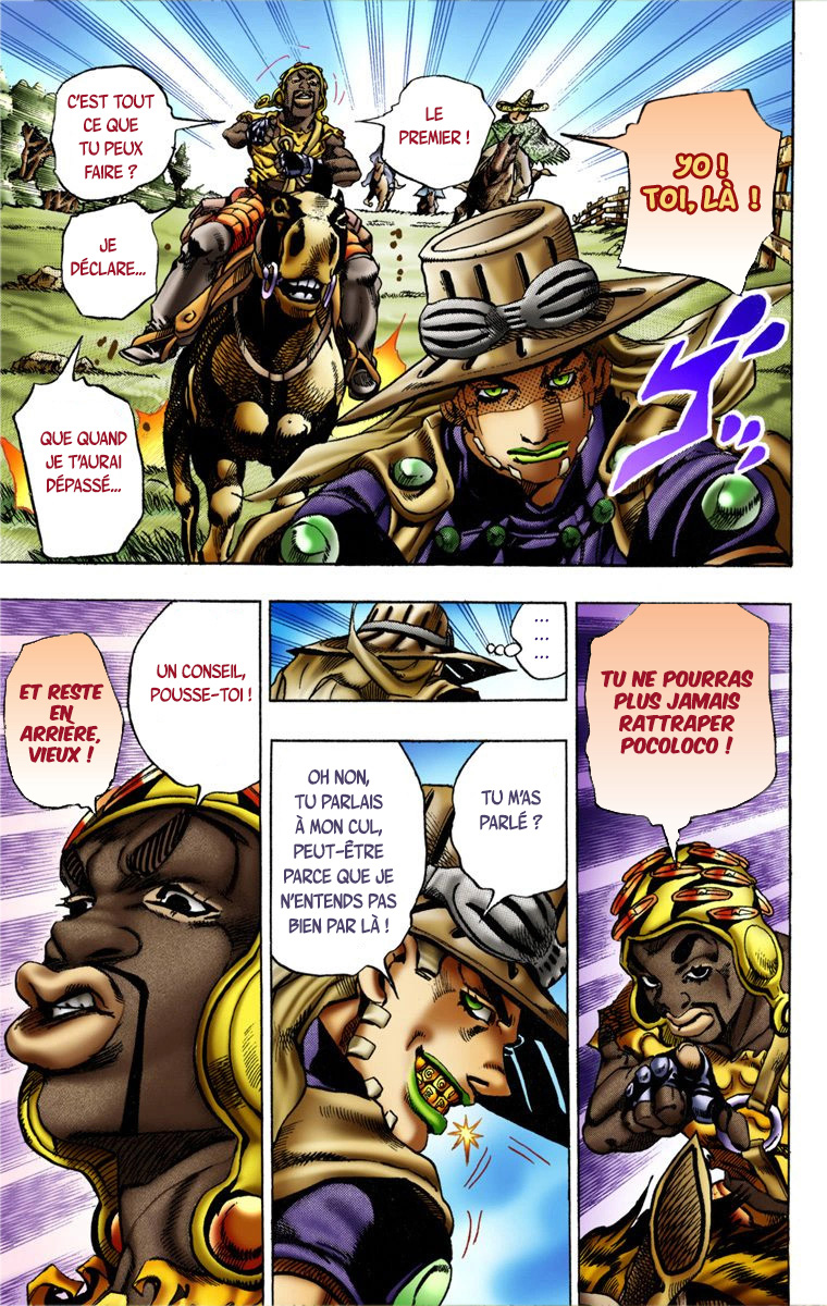 Read JoJo_s Bizarre Adventure Part 7 Steel Ball Run Official Colored FR Manga Online