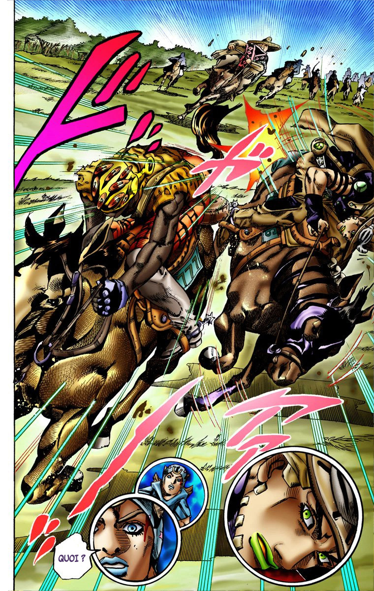 Read JoJo_s Bizarre Adventure Part 7 Steel Ball Run Official Colored FR Manga Online