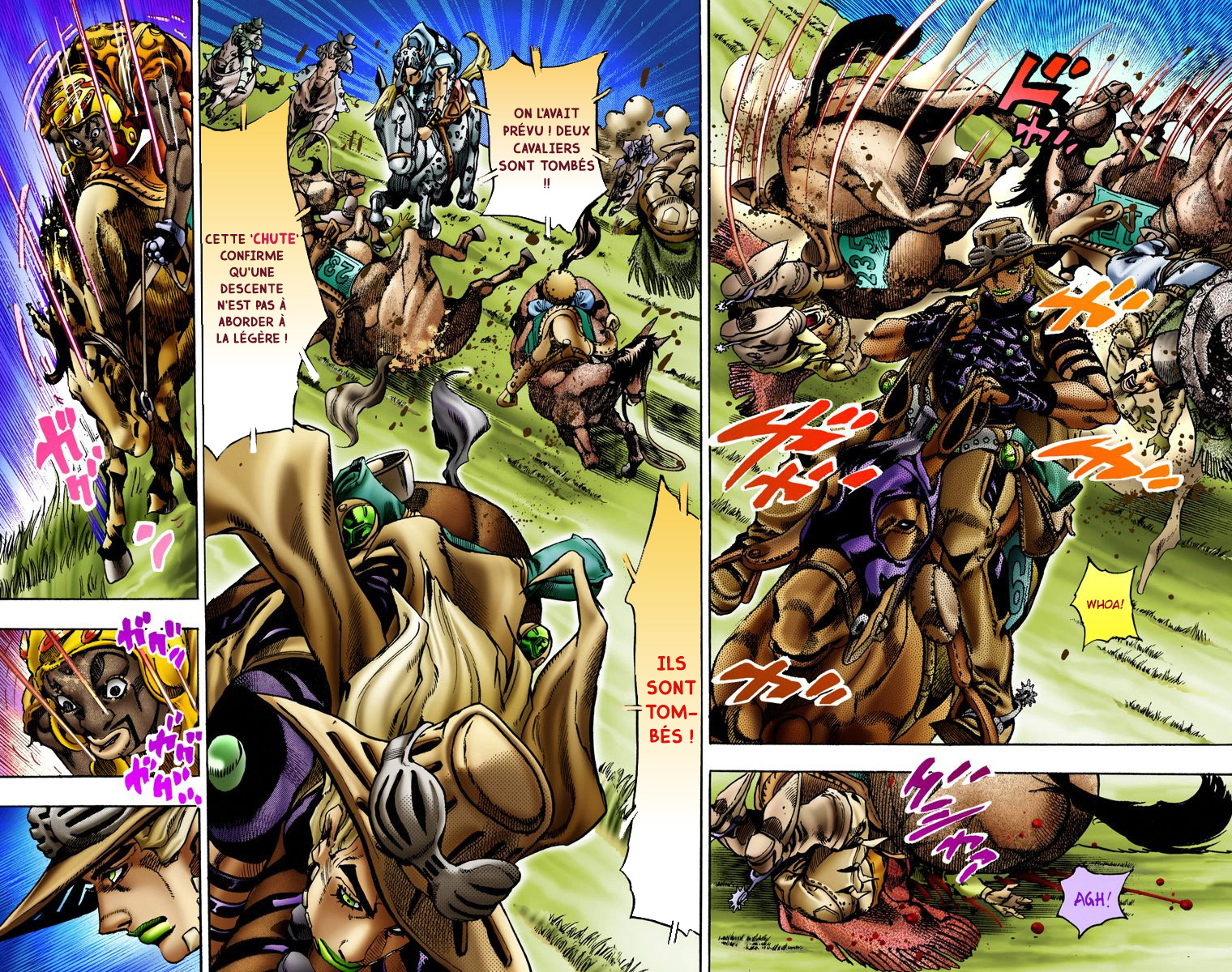 Read JoJo_s Bizarre Adventure Part 7 Steel Ball Run Official Colored FR Manga Online