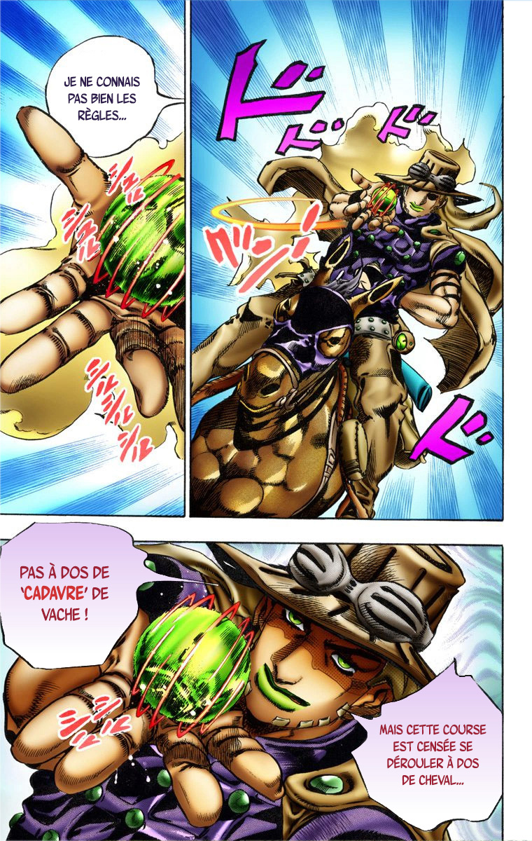 Read JoJo_s Bizarre Adventure Part 7 Steel Ball Run Official Colored FR Manga Online