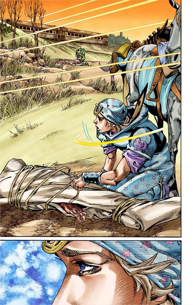 Read JoJo_s Bizarre Adventure Part 7 Steel Ball Run Official Colored FR Manga Online