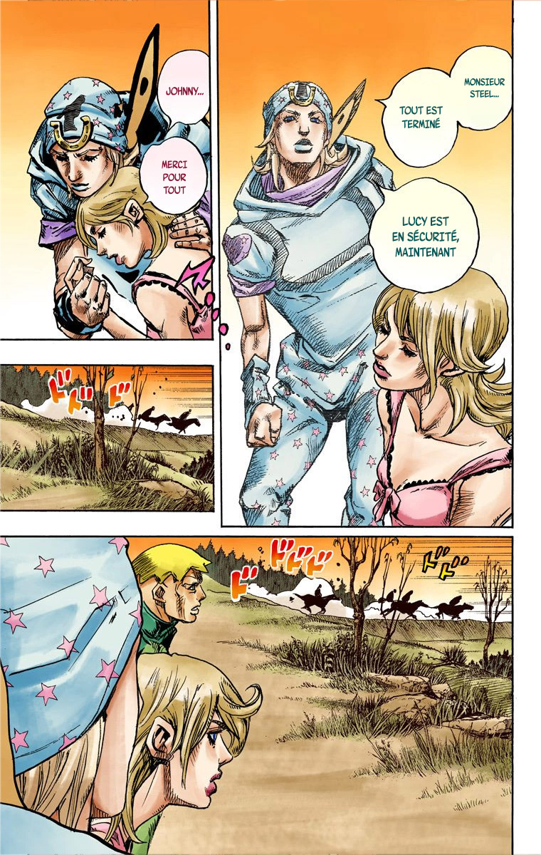 Read JoJo_s Bizarre Adventure Part 7 Steel Ball Run Official Colored FR Manga Online
