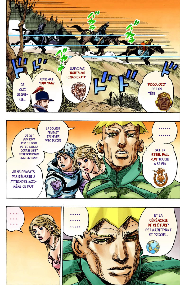 Read JoJo_s Bizarre Adventure Part 7 Steel Ball Run Official Colored FR Manga Online