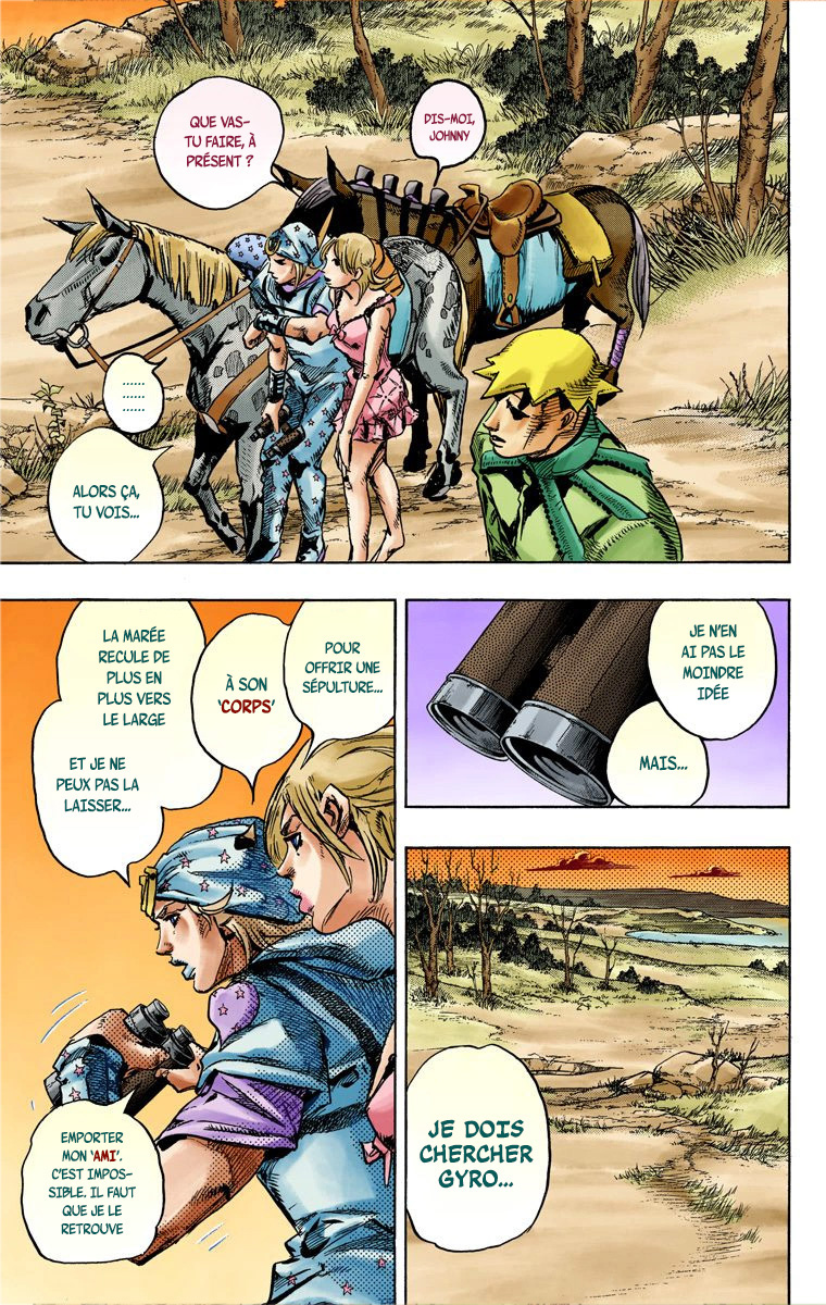 Read JoJo_s Bizarre Adventure Part 7 Steel Ball Run Official Colored FR Manga Online