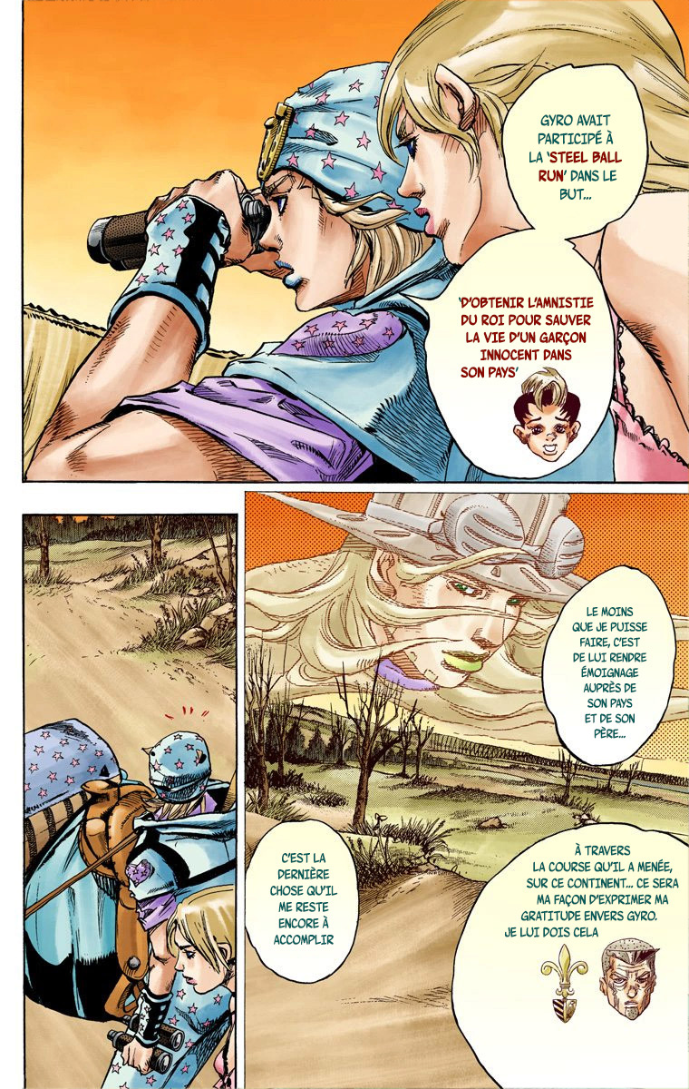 Read JoJo_s Bizarre Adventure Part 7 Steel Ball Run Official Colored FR Manga Online