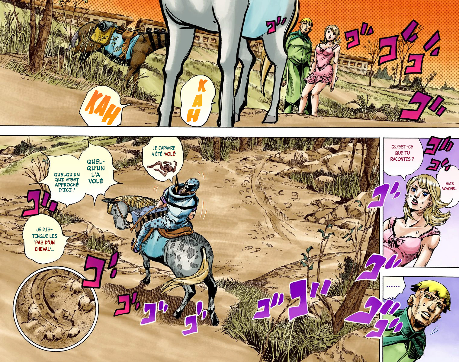 Read JoJo_s Bizarre Adventure Part 7 Steel Ball Run Official Colored FR Manga Online