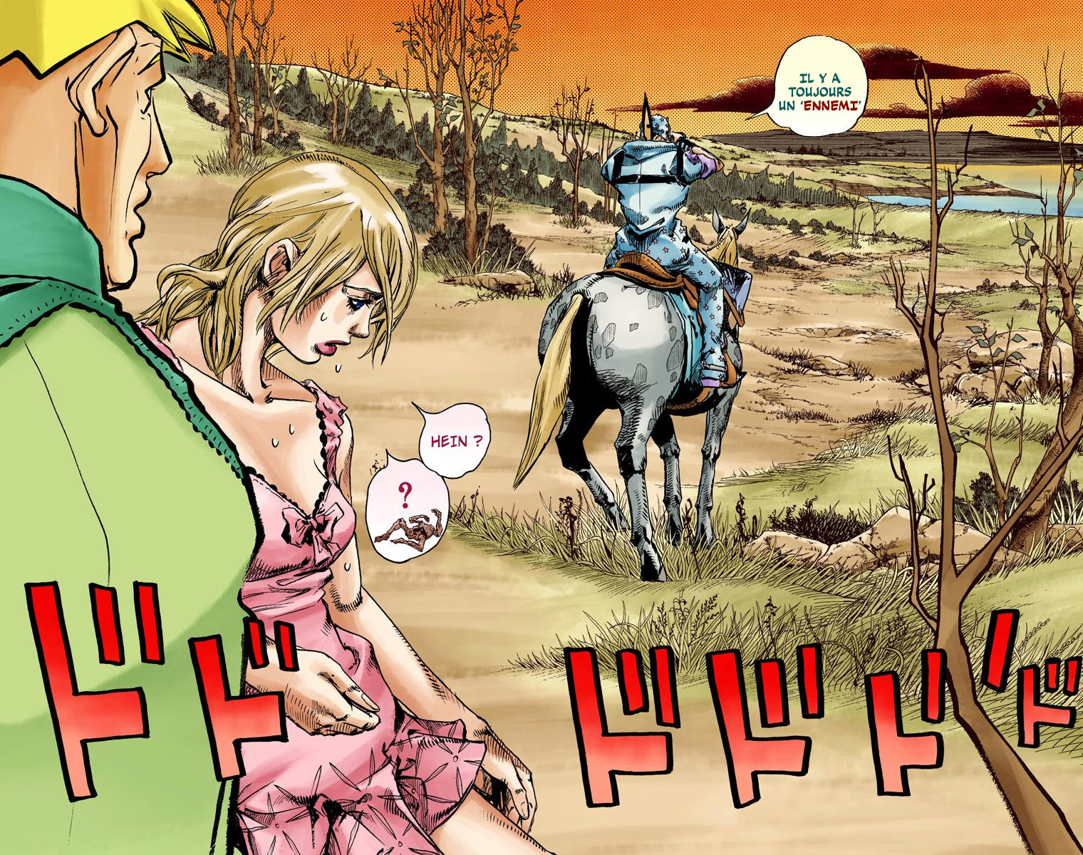 Read JoJo_s Bizarre Adventure Part 7 Steel Ball Run Official Colored FR Manga Online