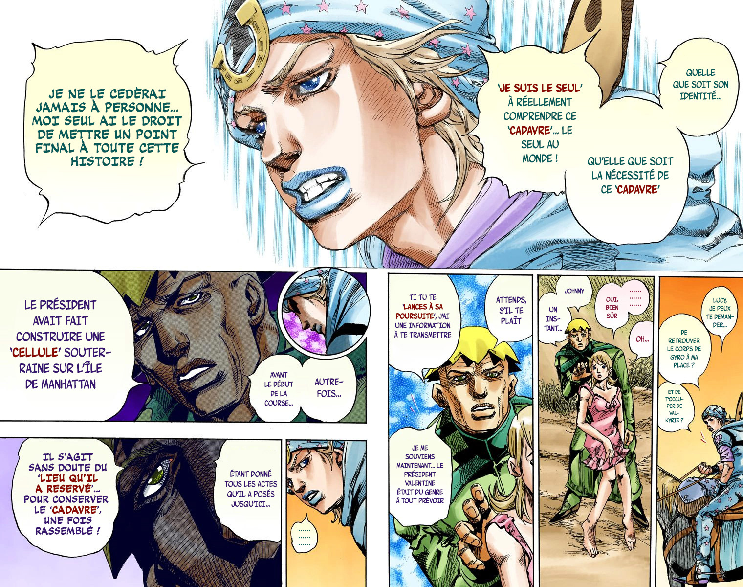 Read JoJo_s Bizarre Adventure Part 7 Steel Ball Run Official Colored FR Manga Online