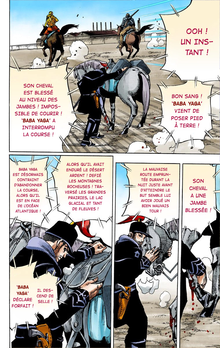 Read JoJo_s Bizarre Adventure Part 7 Steel Ball Run Official Colored FR Manga Online