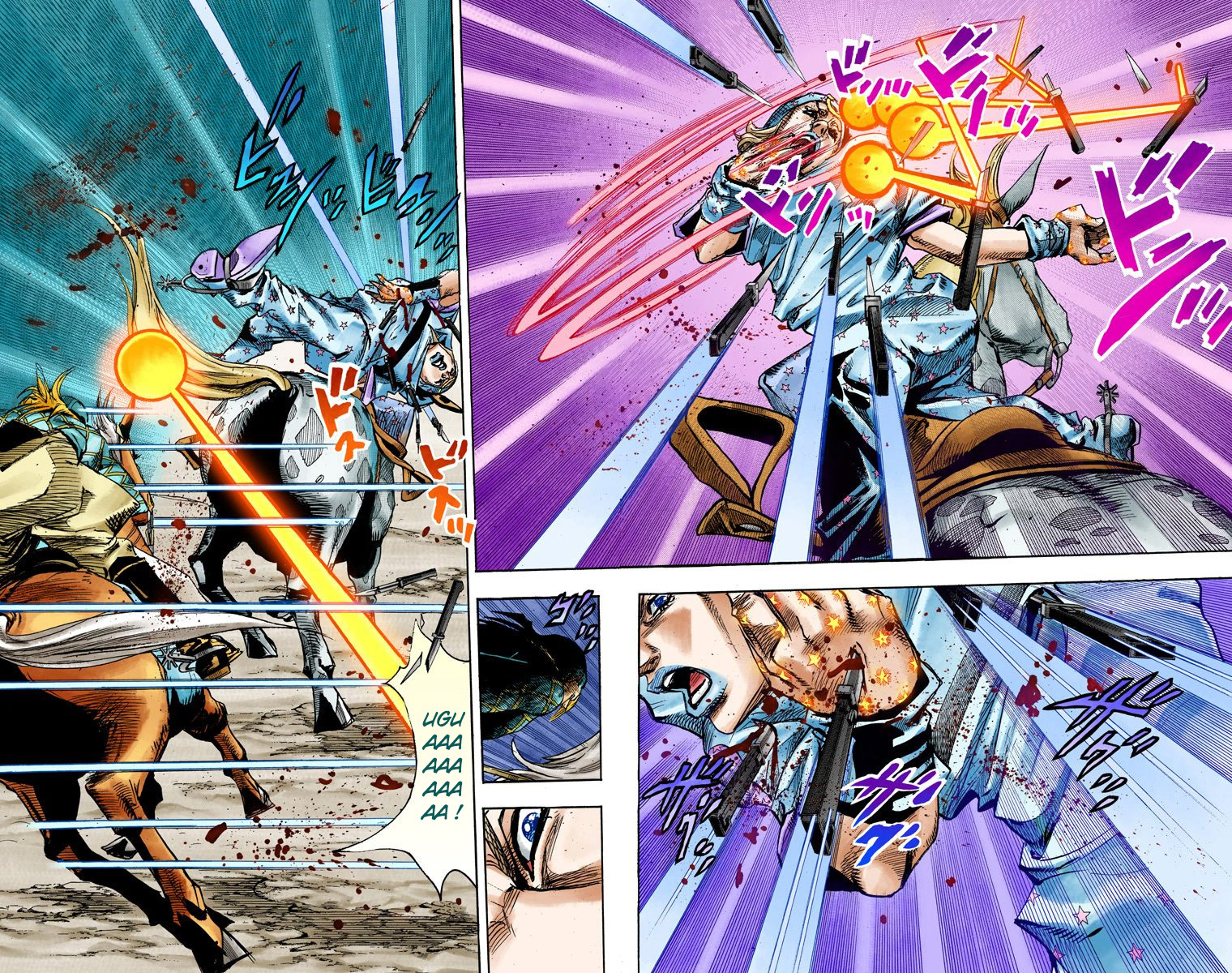 Read JoJo_s Bizarre Adventure Part 7 Steel Ball Run Official Colored FR Manga Online