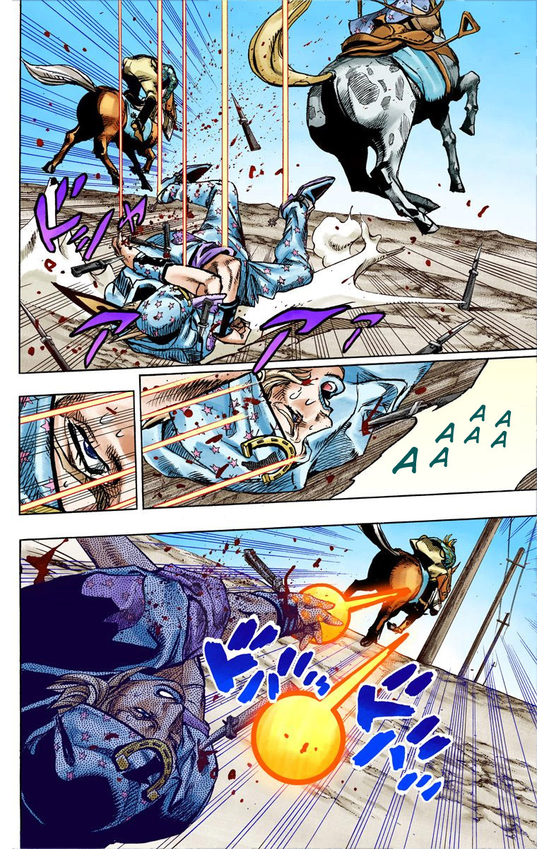 Read JoJo_s Bizarre Adventure Part 7 Steel Ball Run Official Colored FR Manga Online