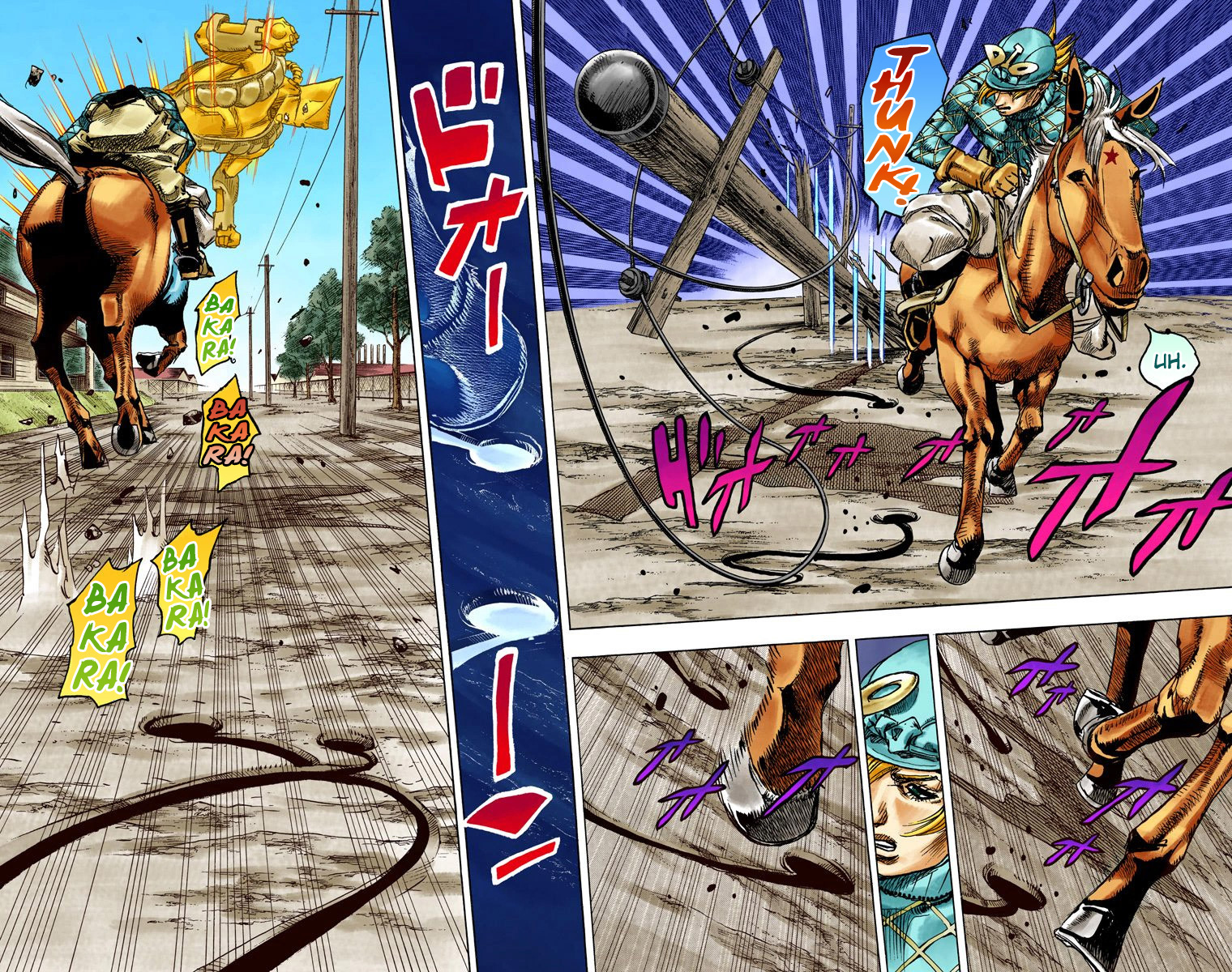 Read JoJo_s Bizarre Adventure Part 7 Steel Ball Run Official Colored FR Manga Online