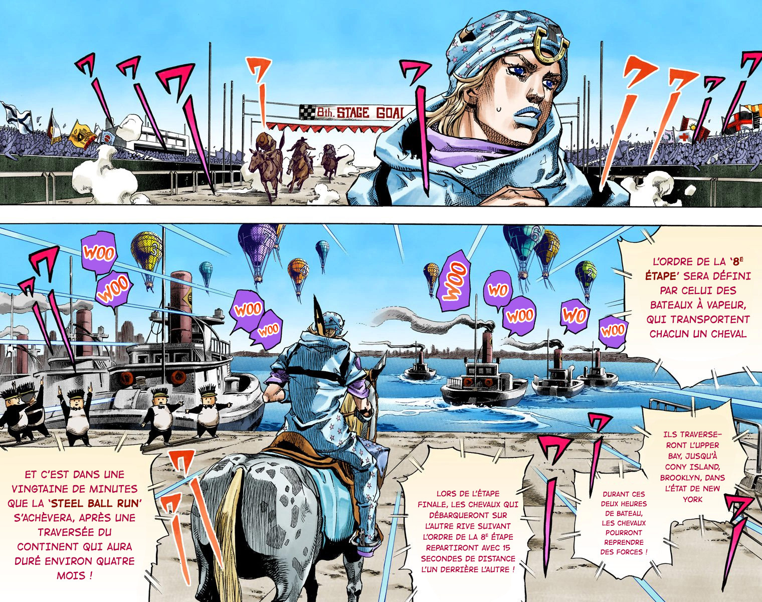 Read JoJo_s Bizarre Adventure Part 7 Steel Ball Run Official Colored FR Manga Online