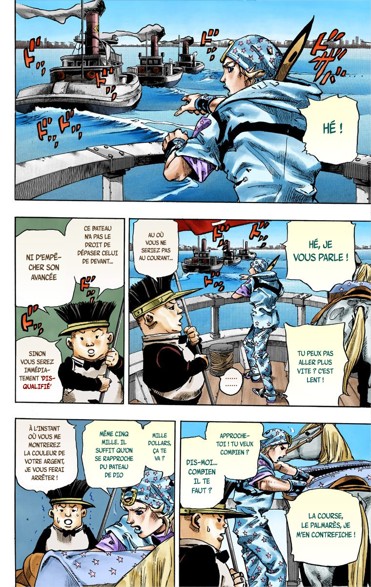 Read JoJo_s Bizarre Adventure Part 7 Steel Ball Run Official Colored FR Manga Online