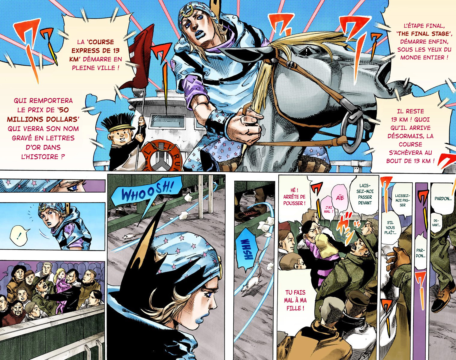Read JoJo_s Bizarre Adventure Part 7 Steel Ball Run Official Colored FR Manga Online