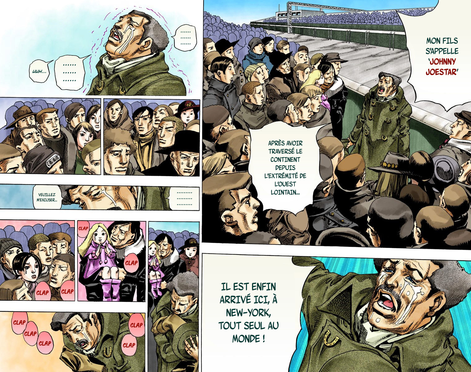 Read JoJo_s Bizarre Adventure Part 7 Steel Ball Run Official Colored FR Manga Online