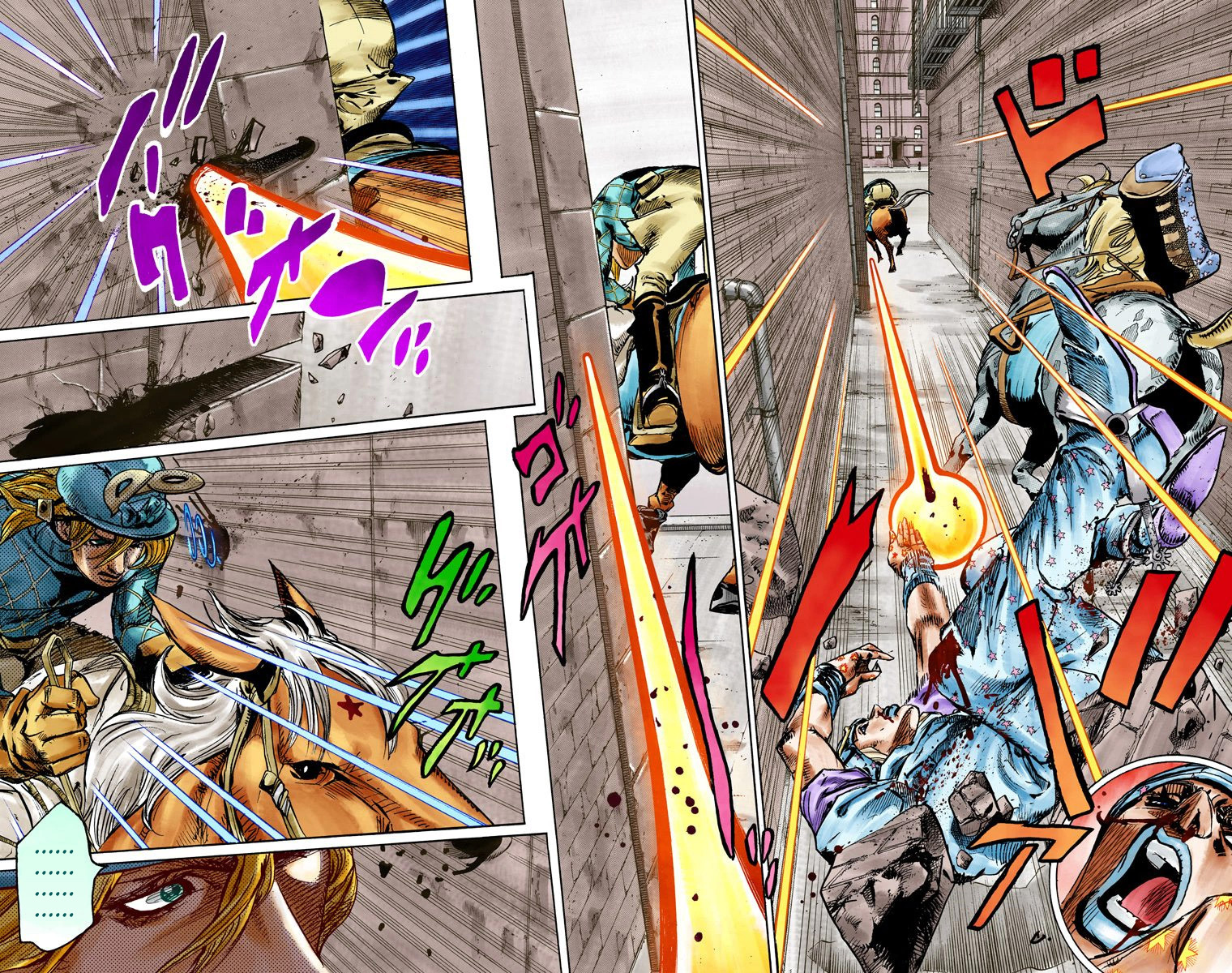 Read JoJo_s Bizarre Adventure Part 7 Steel Ball Run Official Colored FR Manga Online
