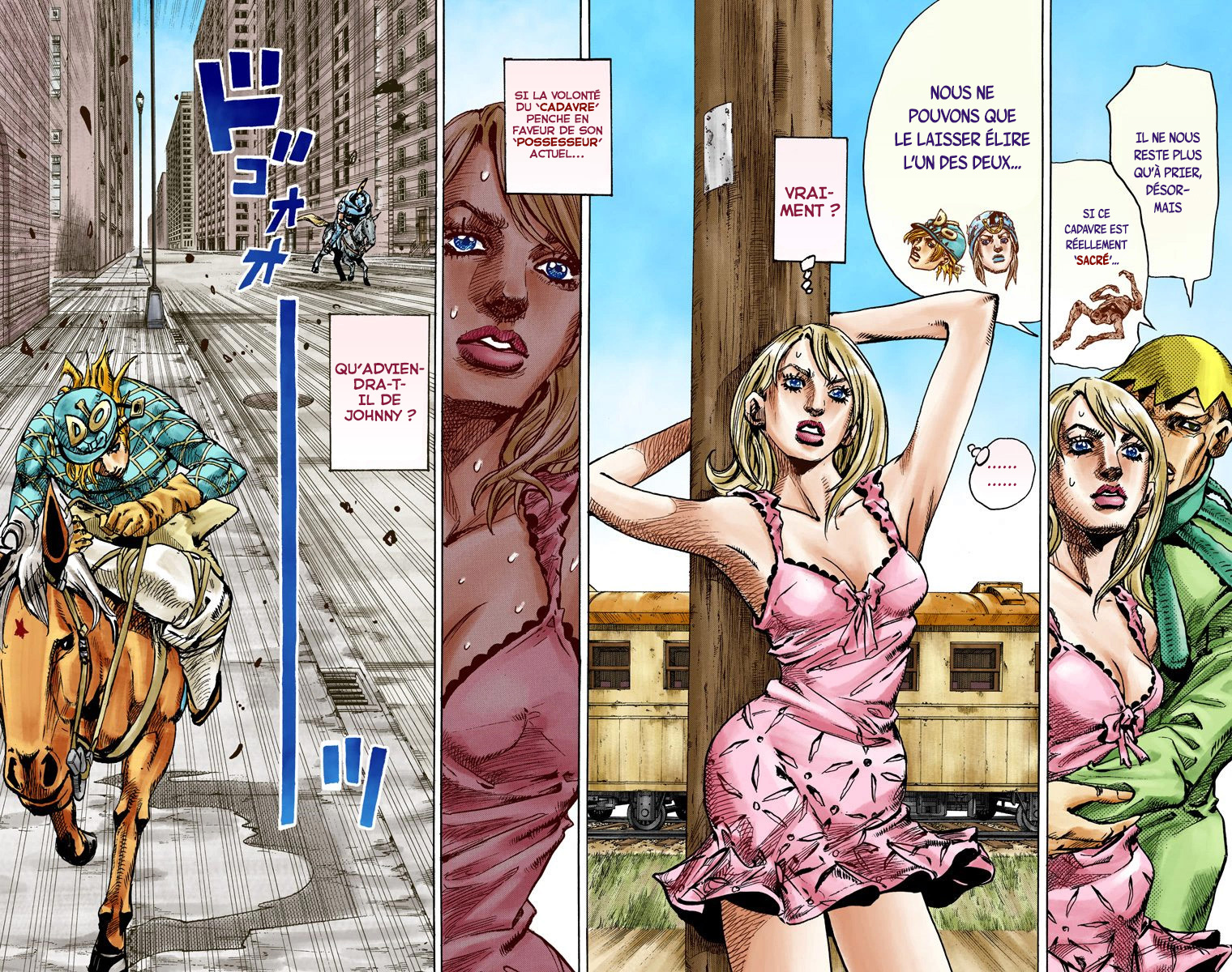 Read JoJo_s Bizarre Adventure Part 7 Steel Ball Run Official Colored FR Manga Online