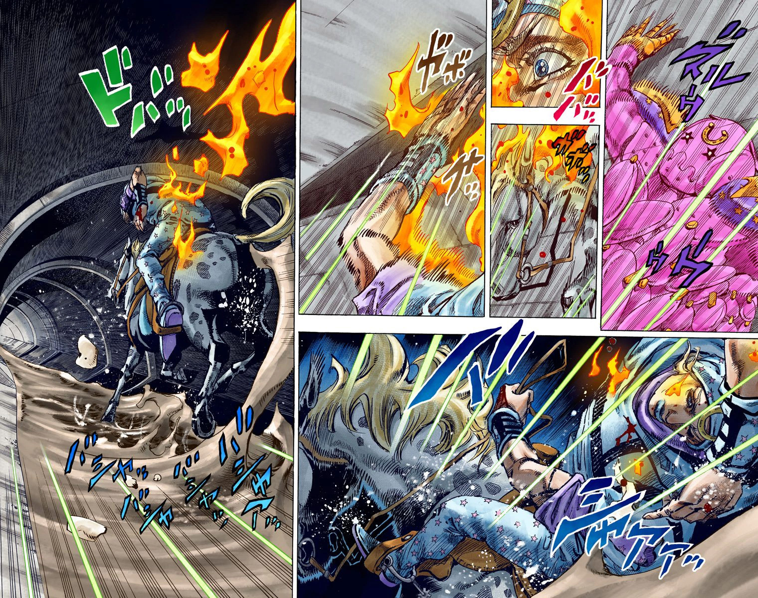 Read JoJo_s Bizarre Adventure Part 7 Steel Ball Run Official Colored FR Manga Online