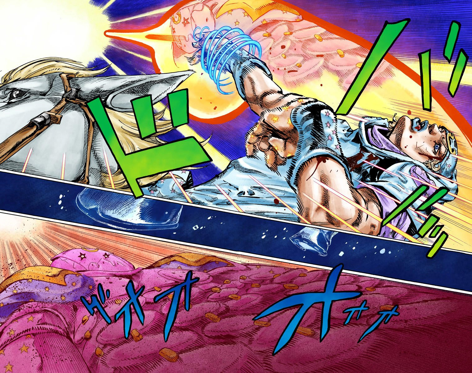 Read JoJo_s Bizarre Adventure Part 7 Steel Ball Run Official Colored FR Manga Online
