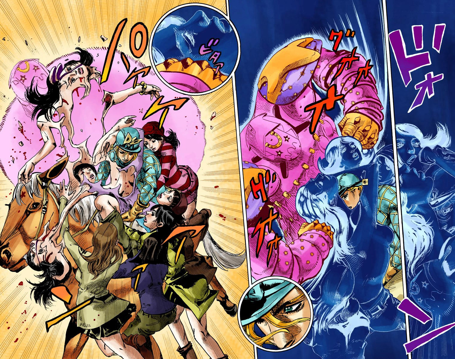 Read JoJo_s Bizarre Adventure Part 7 Steel Ball Run Official Colored FR Manga Online