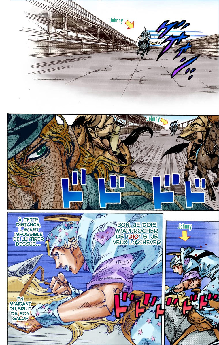 Read JoJo_s Bizarre Adventure Part 7 Steel Ball Run Official Colored FR Manga Online