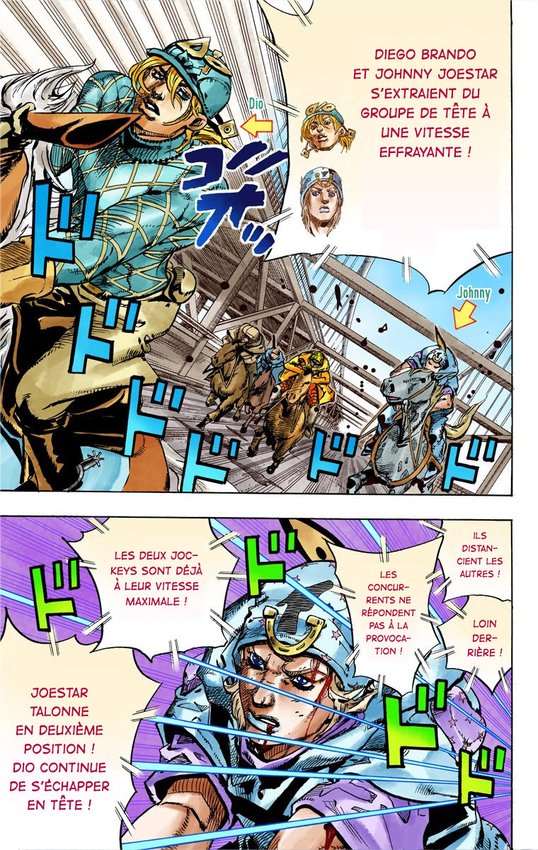 Read JoJo_s Bizarre Adventure Part 7 Steel Ball Run Official Colored FR Manga Online