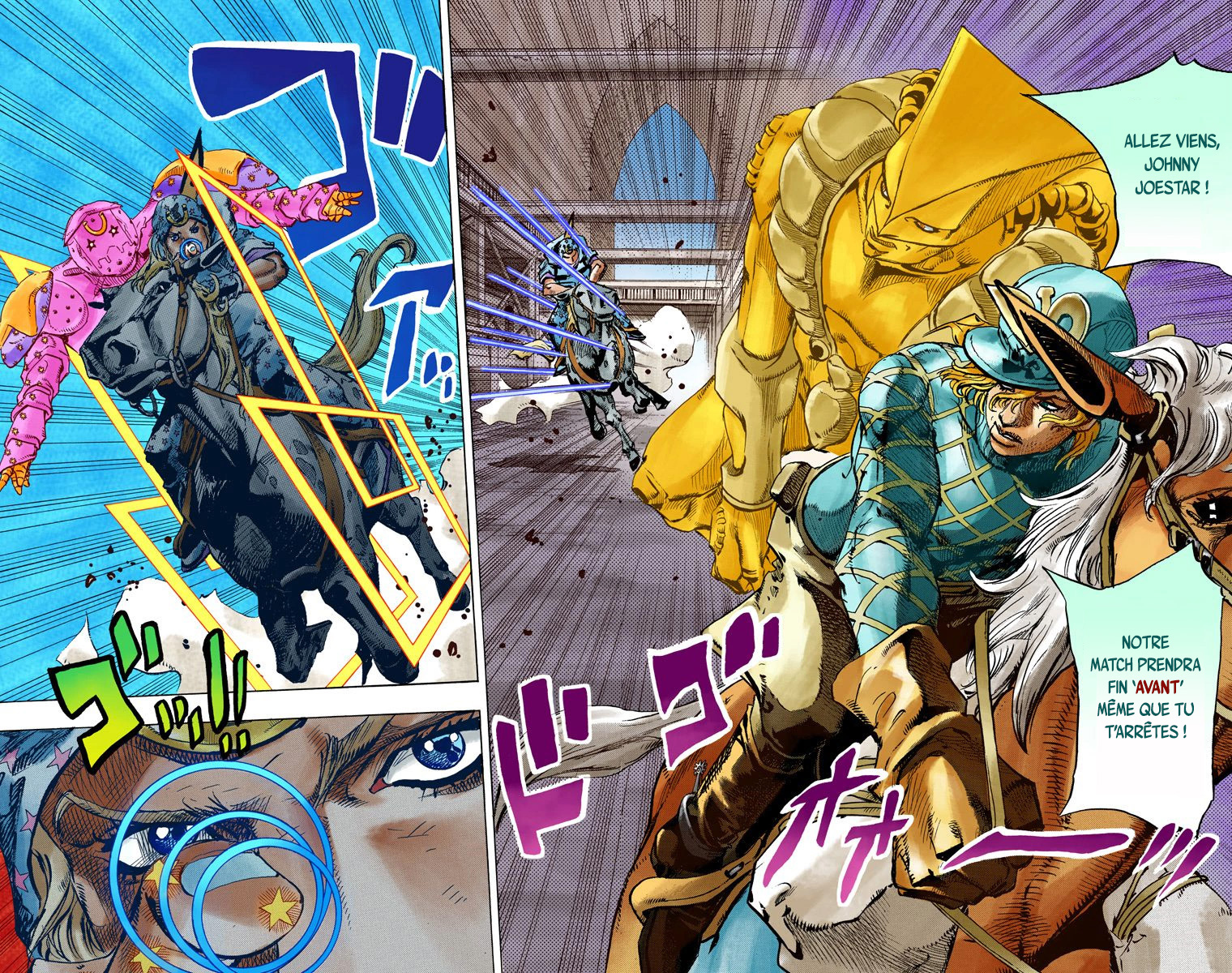 Read JoJo_s Bizarre Adventure Part 7 Steel Ball Run Official Colored FR Manga Online