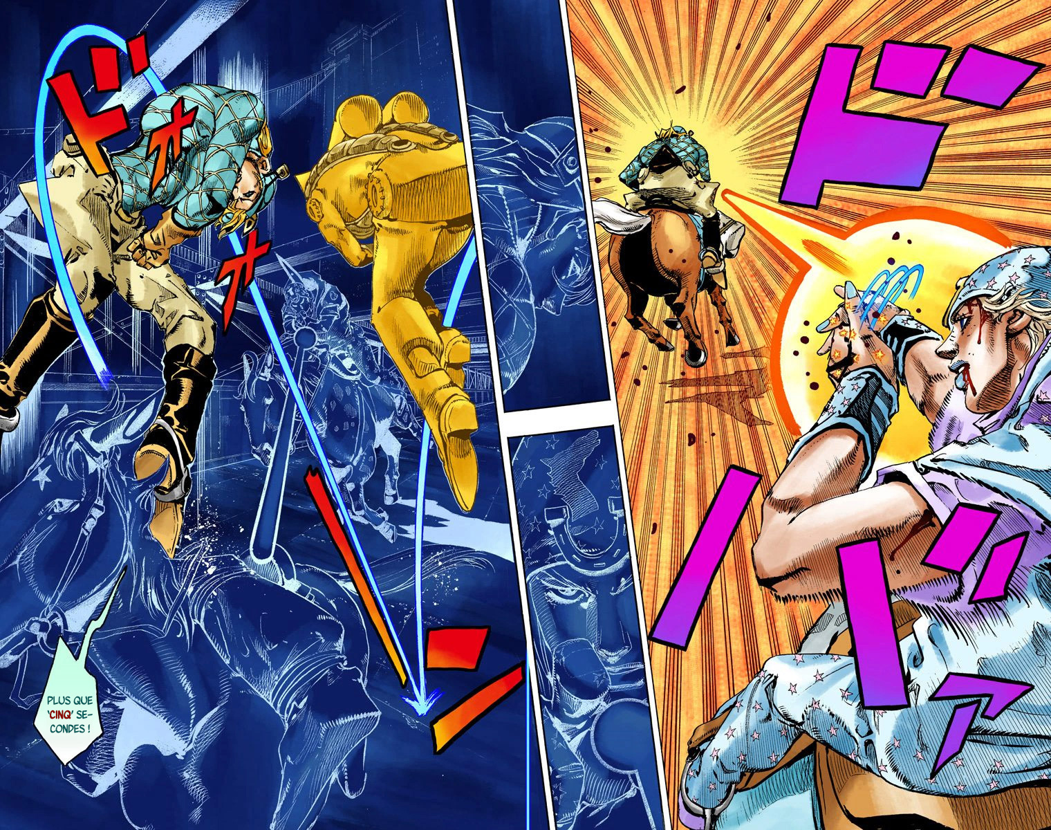Read JoJo_s Bizarre Adventure Part 7 Steel Ball Run Official Colored FR Manga Online
