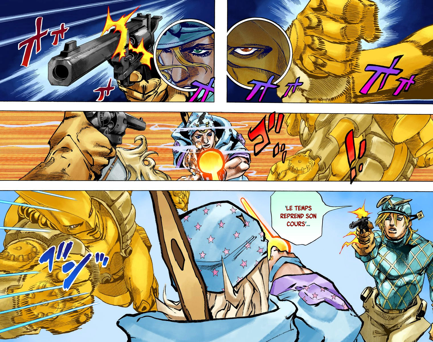 Read JoJo_s Bizarre Adventure Part 7 Steel Ball Run Official Colored FR Manga Online