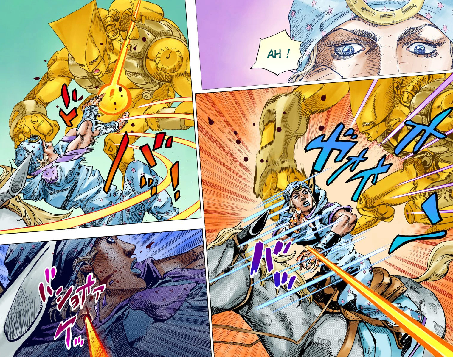 Read JoJo_s Bizarre Adventure Part 7 Steel Ball Run Official Colored FR Manga Online