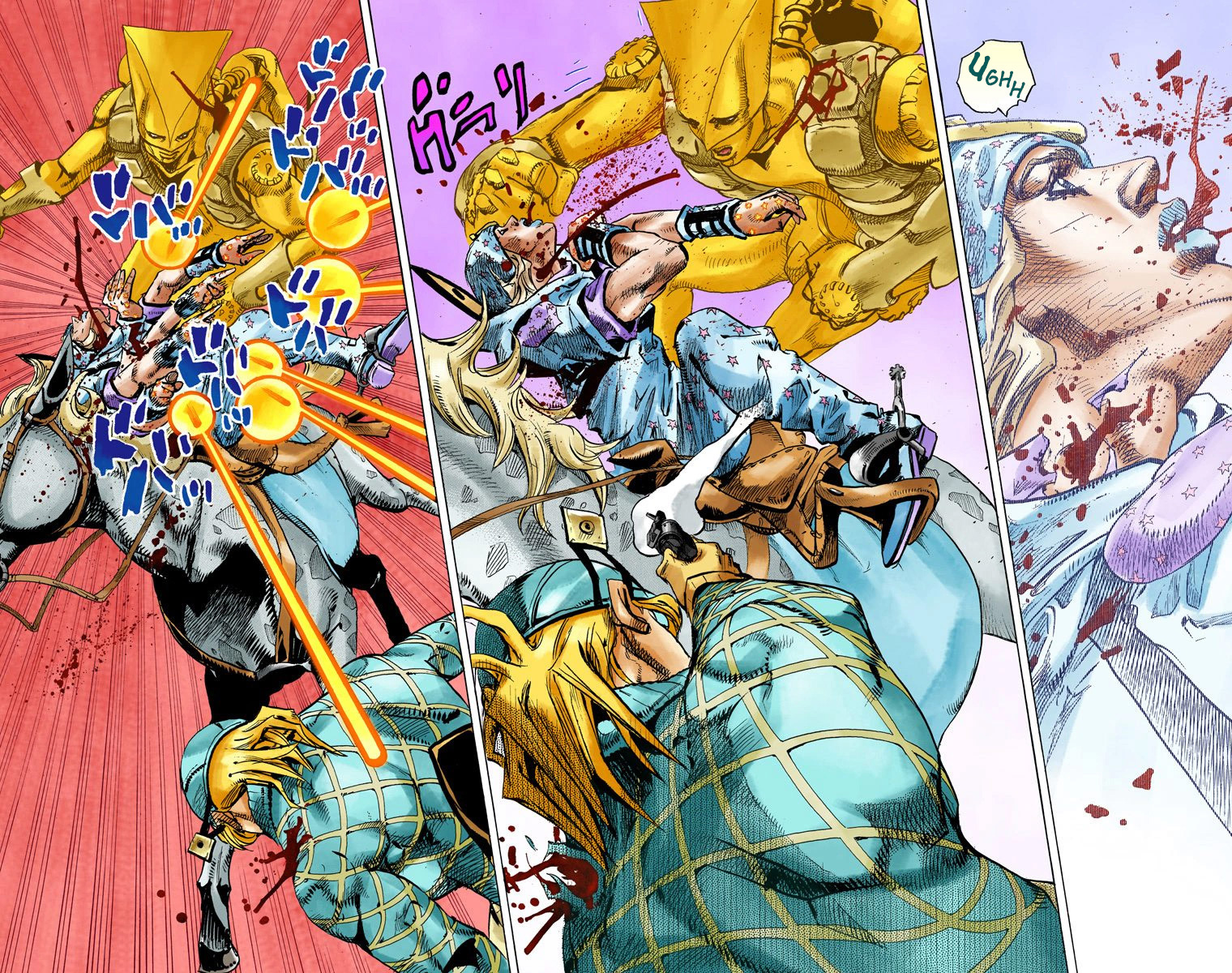 Read JoJo_s Bizarre Adventure Part 7 Steel Ball Run Official Colored FR Manga Online