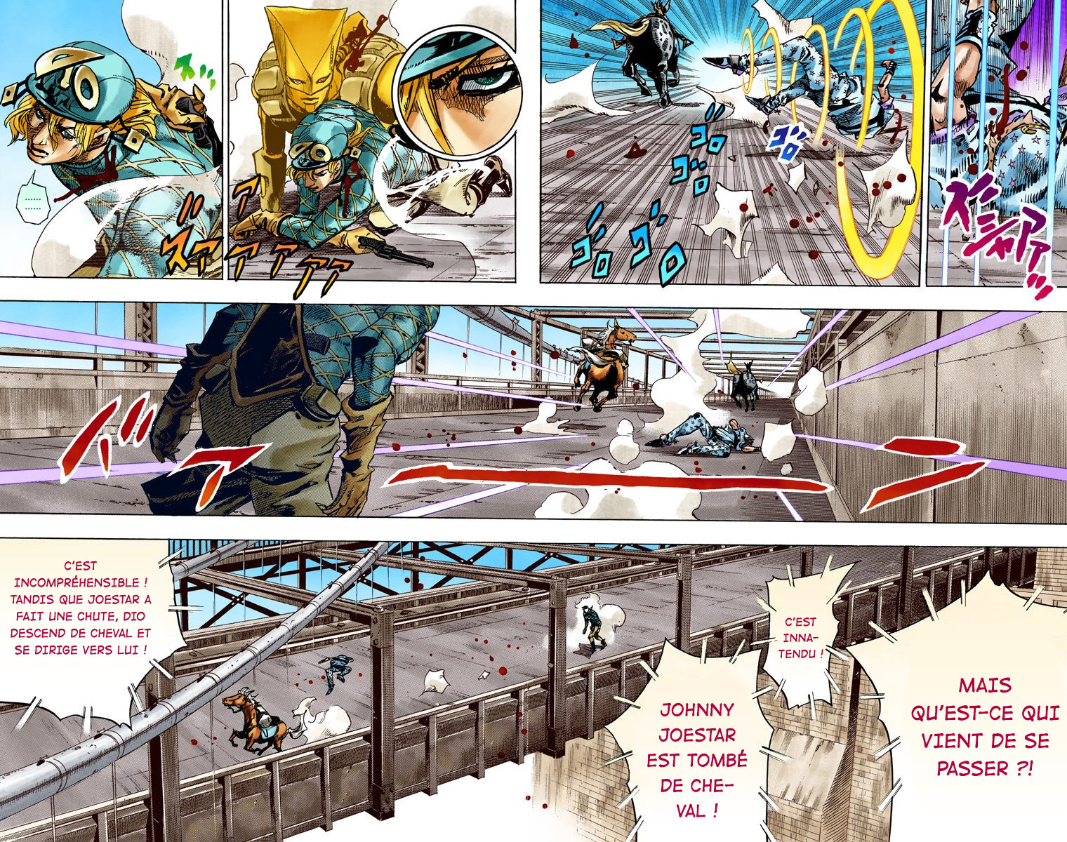 Read JoJo_s Bizarre Adventure Part 7 Steel Ball Run Official Colored FR Manga Online
