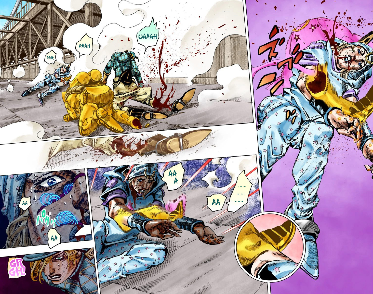 Read JoJo_s Bizarre Adventure Part 7 Steel Ball Run Official Colored FR Manga Online