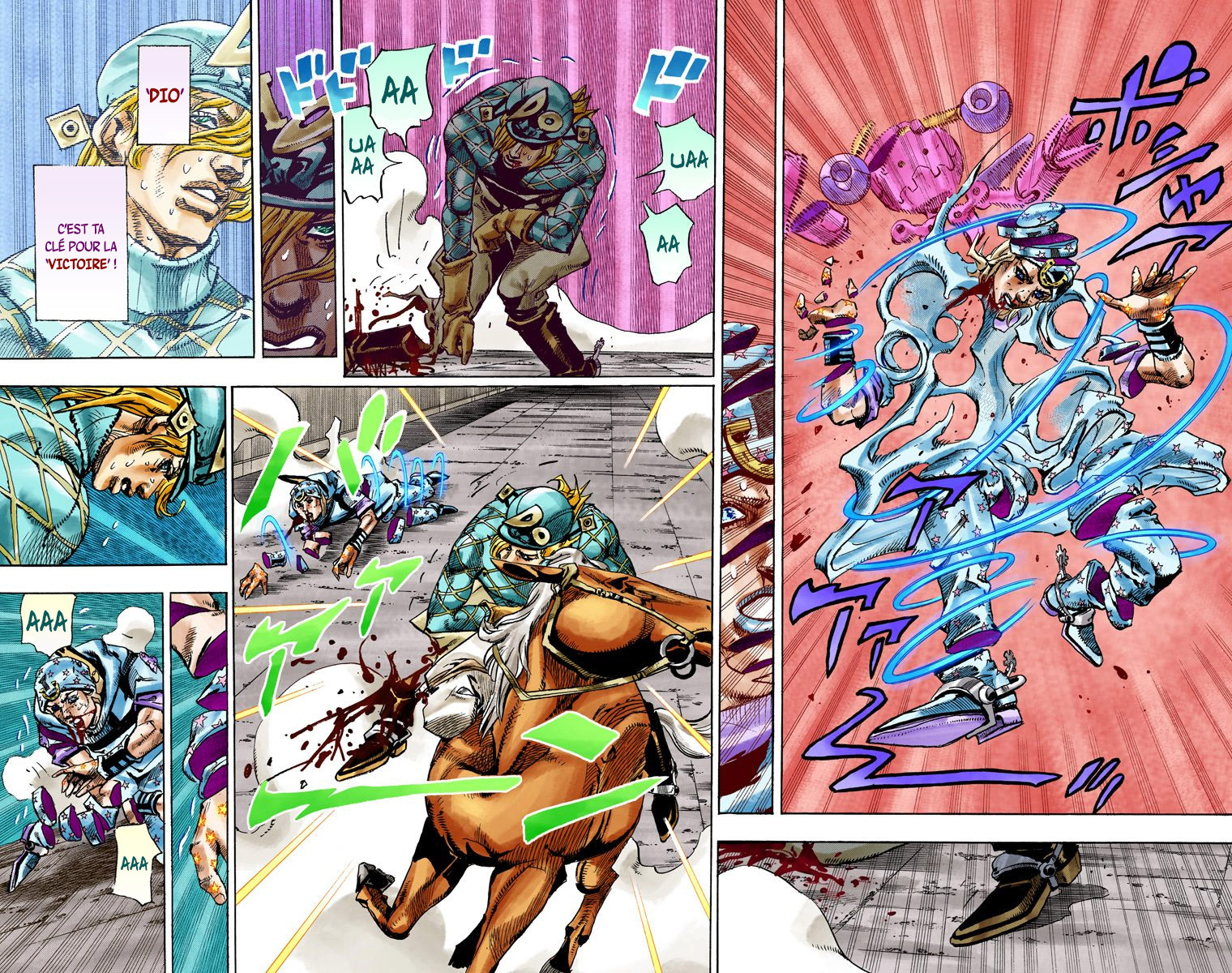 Read JoJo_s Bizarre Adventure Part 7 Steel Ball Run Official Colored FR Manga Online