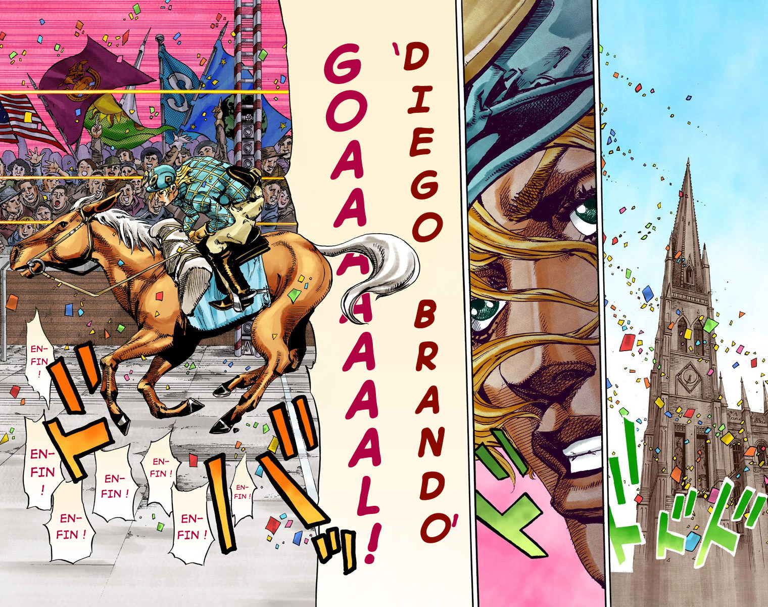 Read JoJo_s Bizarre Adventure Part 7 Steel Ball Run Official Colored FR Manga Online