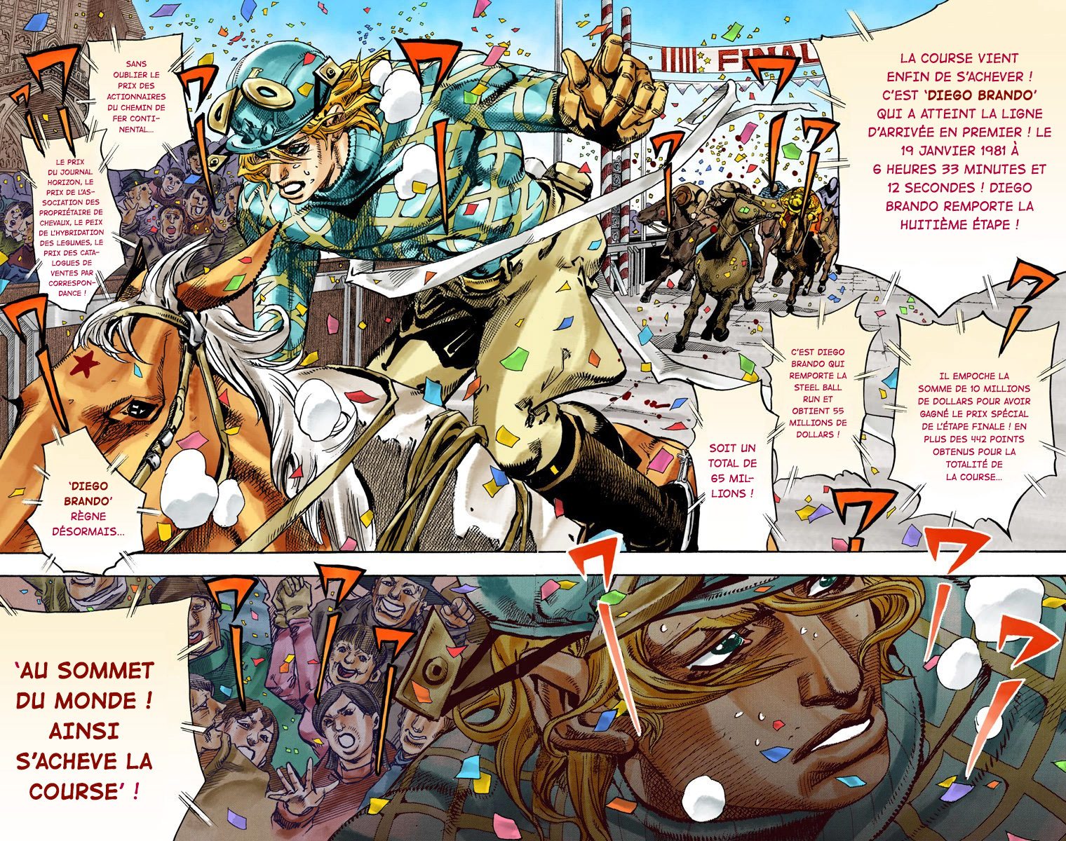 Read JoJo_s Bizarre Adventure Part 7 Steel Ball Run Official Colored FR Manga Online