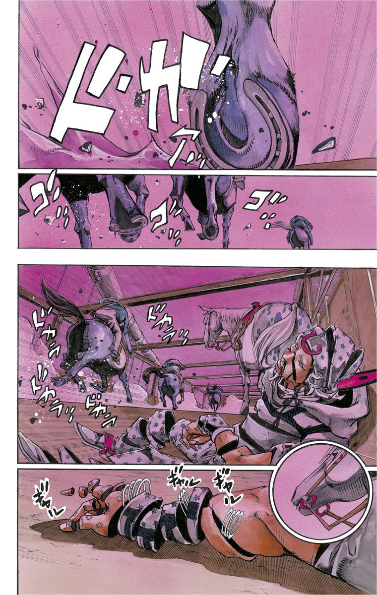 Read JoJo_s Bizarre Adventure Part 7 Steel Ball Run Official Colored FR Manga Online