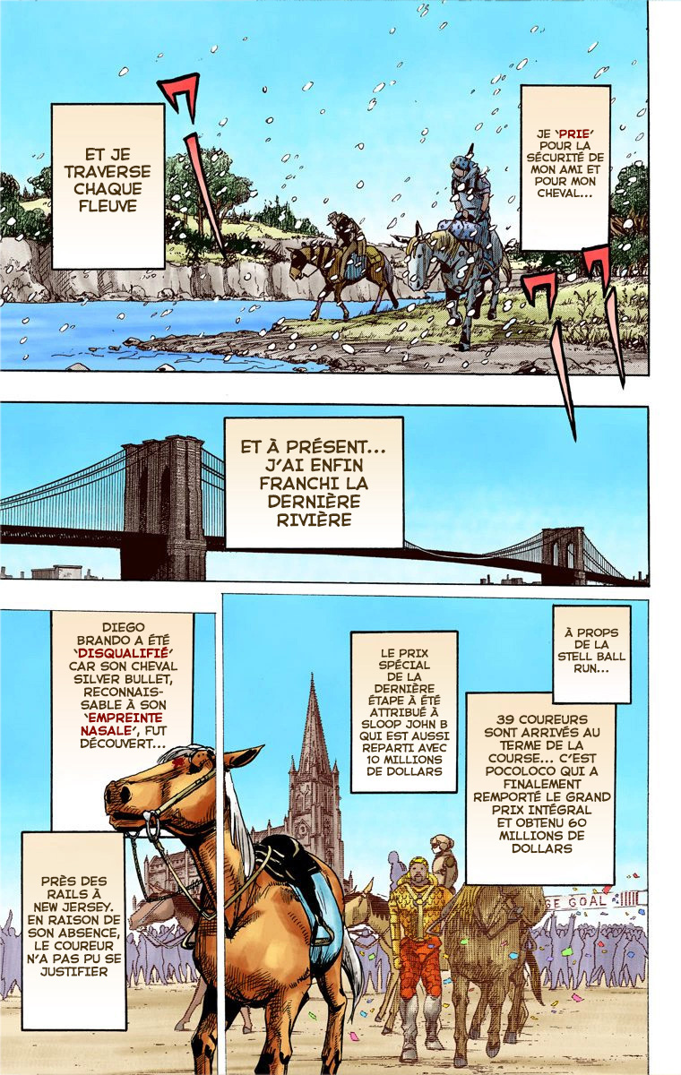 Read JoJo_s Bizarre Adventure Part 7 Steel Ball Run Official Colored FR Manga Online