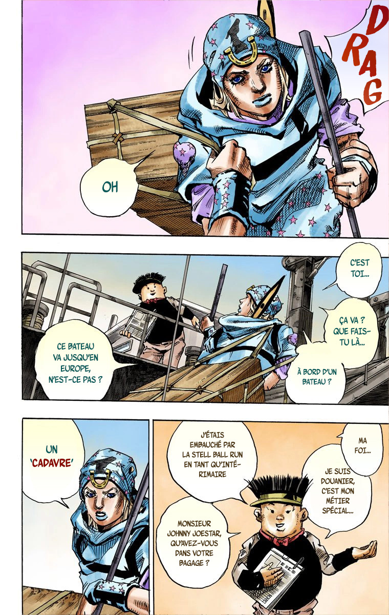 Read JoJo_s Bizarre Adventure Part 7 Steel Ball Run Official Colored FR Manga Online