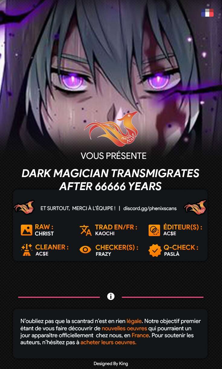 Read The Dark Magician Transmigrates After 66666 Years FR Manga Online