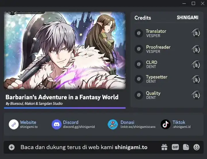 Read Barbarian’s Adventure in a Fantasy World ID Manga Online