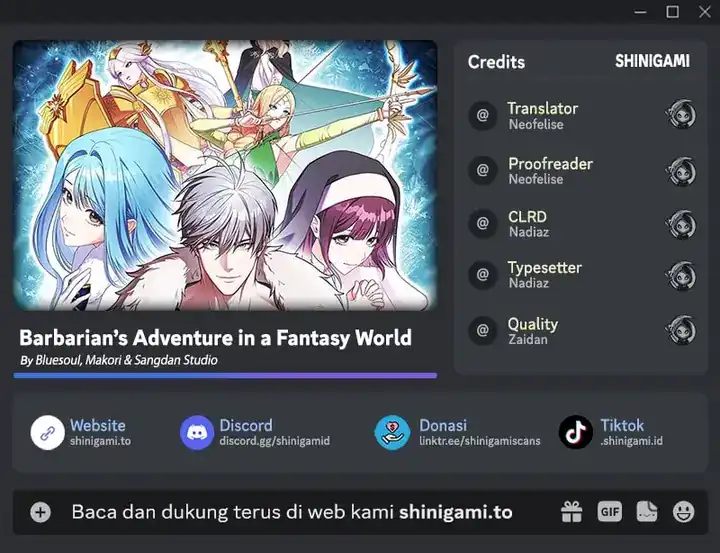 Read Barbarian’s Adventure in a Fantasy World ID Manga Online