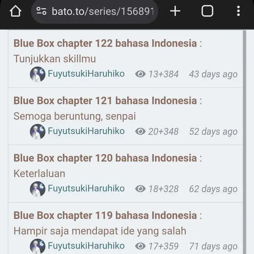 Read Blue Box (ID) Manga Online